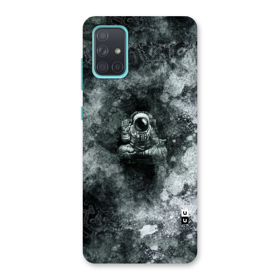 Meditating Spaceman Back Case for Galaxy A71