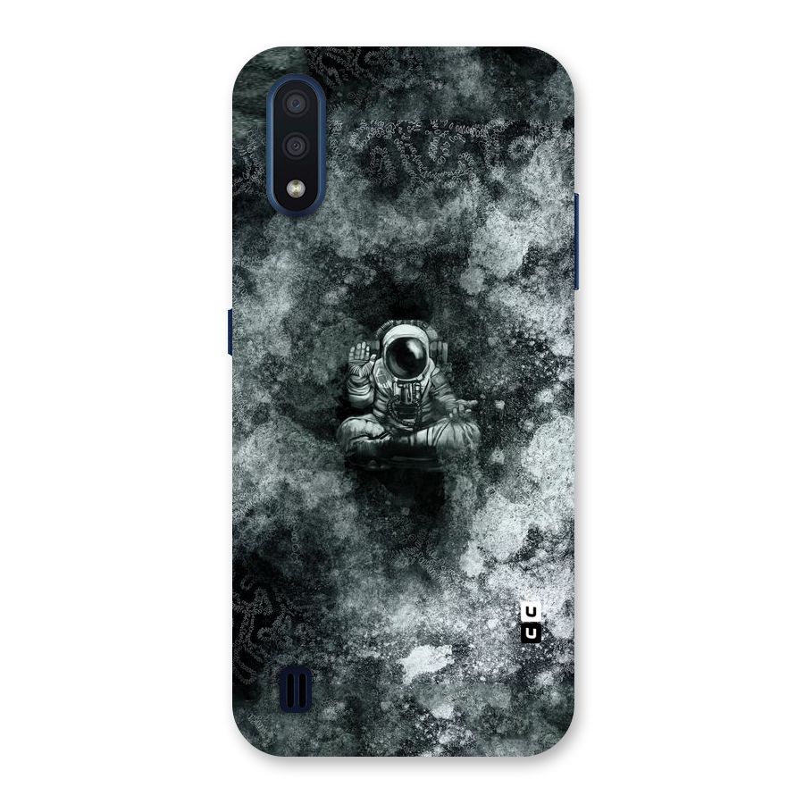 Meditating Spaceman Back Case for Galaxy M01