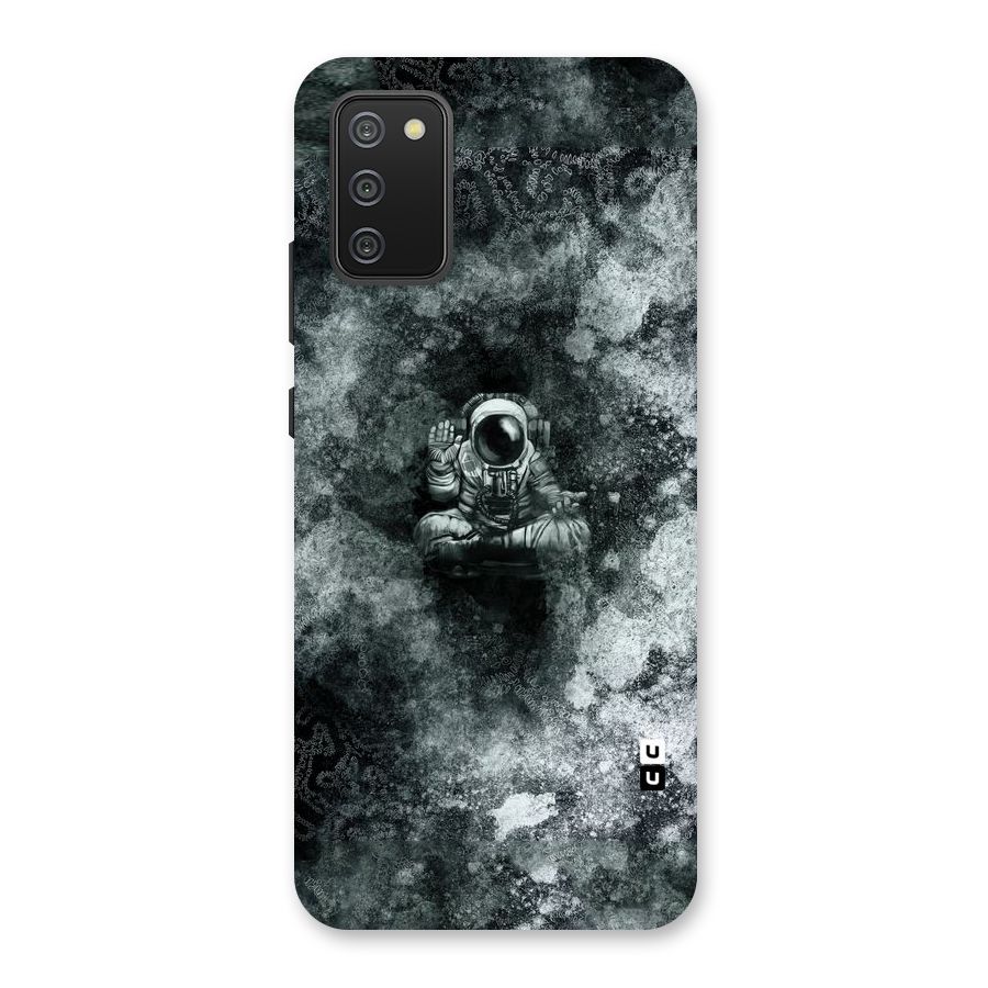 Meditating Spaceman Back Case for Galaxy M02s