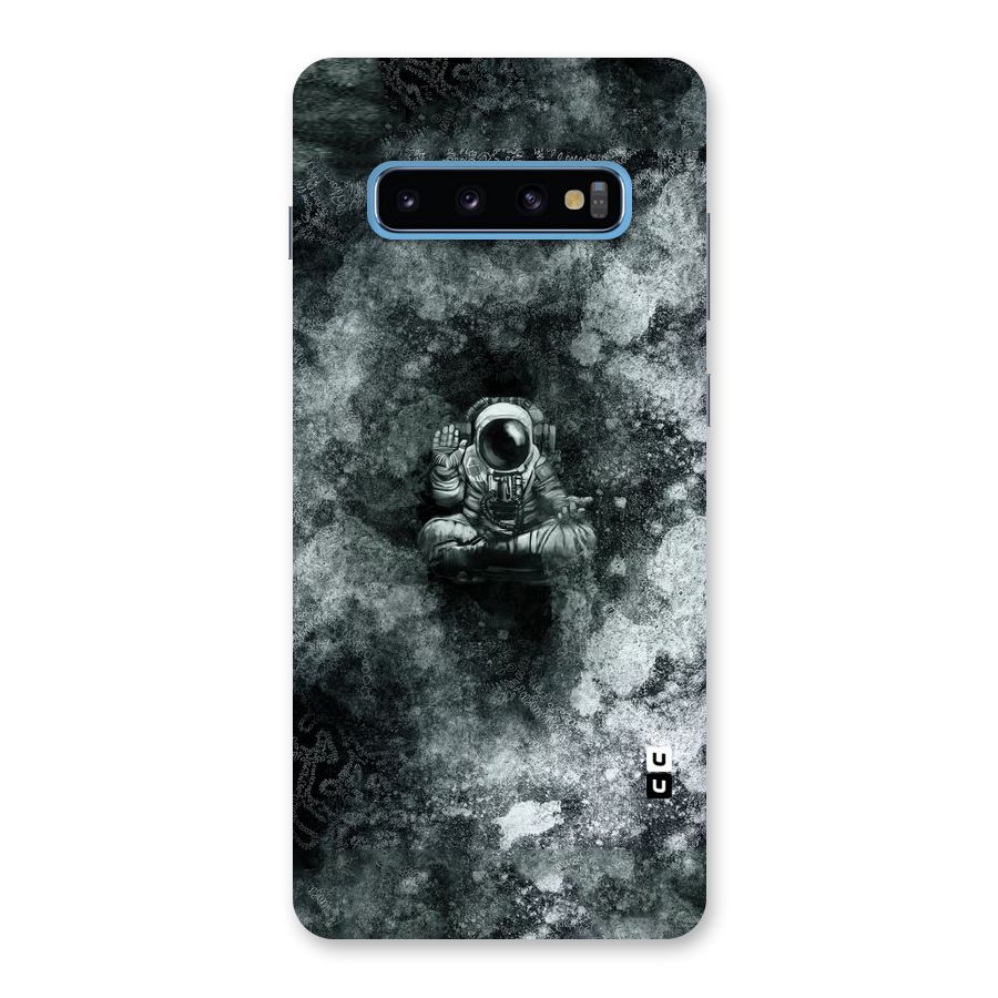 Meditating Spaceman Back Case for Galaxy S10 Plus