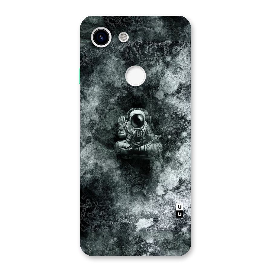 Meditating Spaceman Back Case for Google Pixel 3