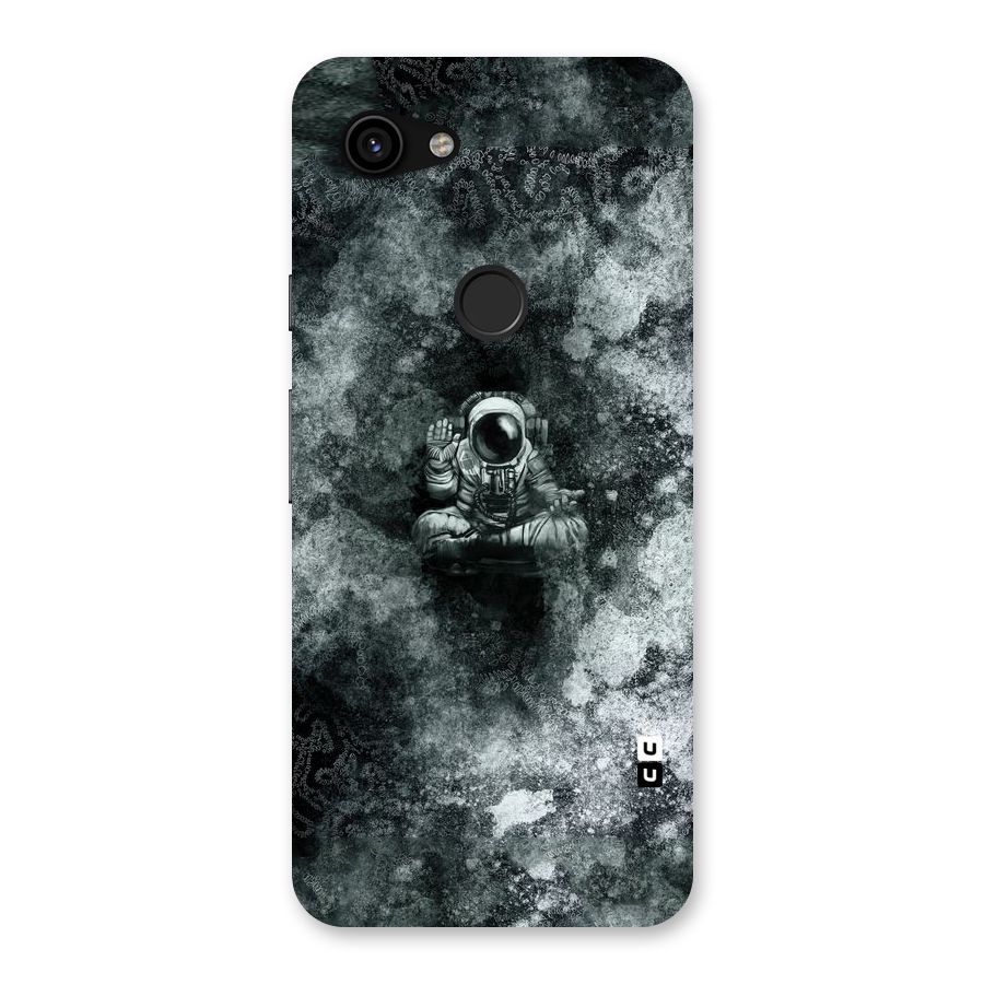 Meditating Spaceman Back Case for Google Pixel 3a