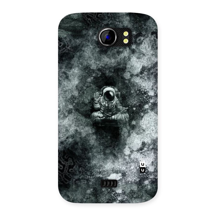 Meditating Spaceman Back Case for Micromax Canvas 2 A110