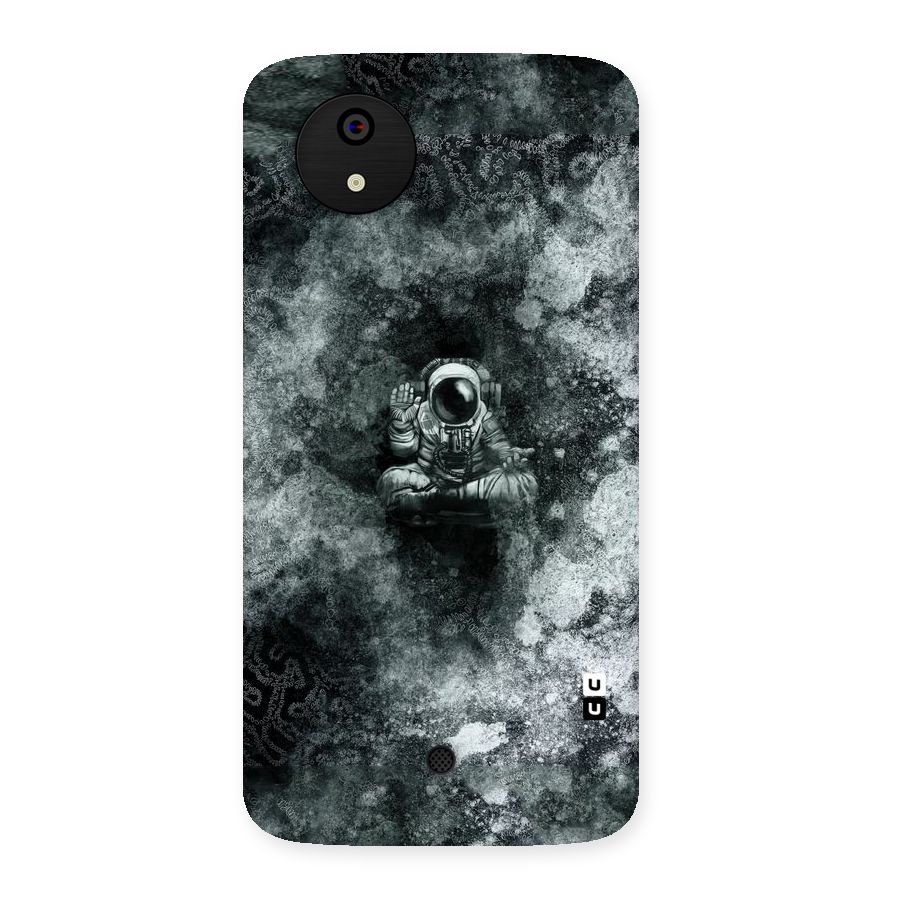 Meditating Spaceman Back Case for Micromax Canvas A1
