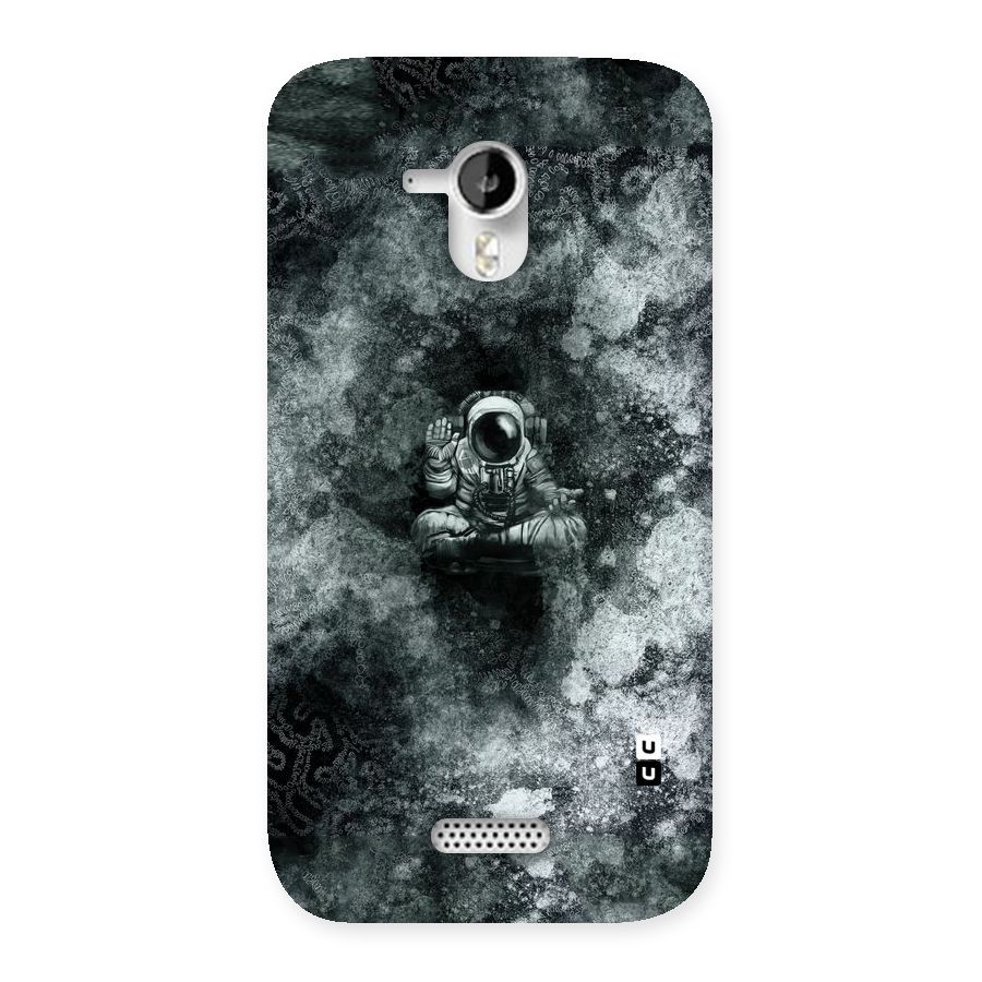 Meditating Spaceman Back Case for Micromax Canvas HD A116