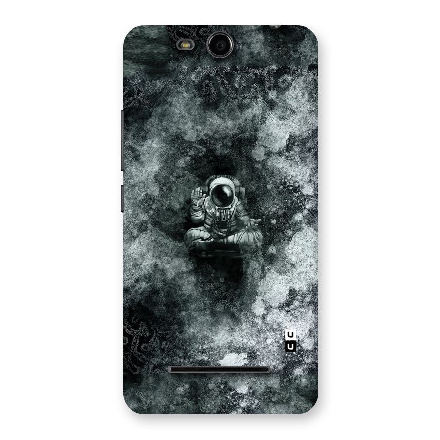 Meditating Spaceman Back Case for Micromax Canvas Juice 3 Q392