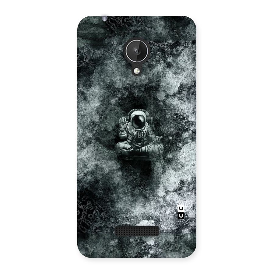 Meditating Spaceman Back Case for Micromax Canvas Spark Q380