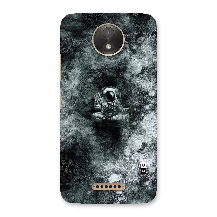 Meditating Spaceman Back Case for Moto C Plus