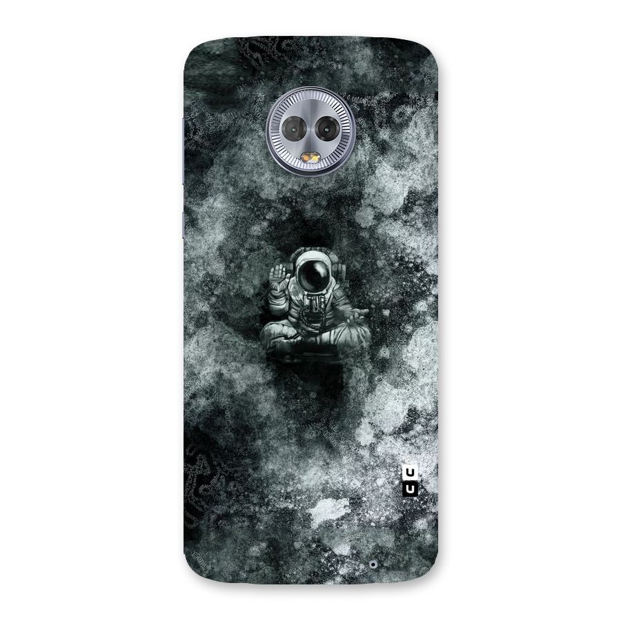 Meditating Spaceman Back Case for Moto G6 Plus