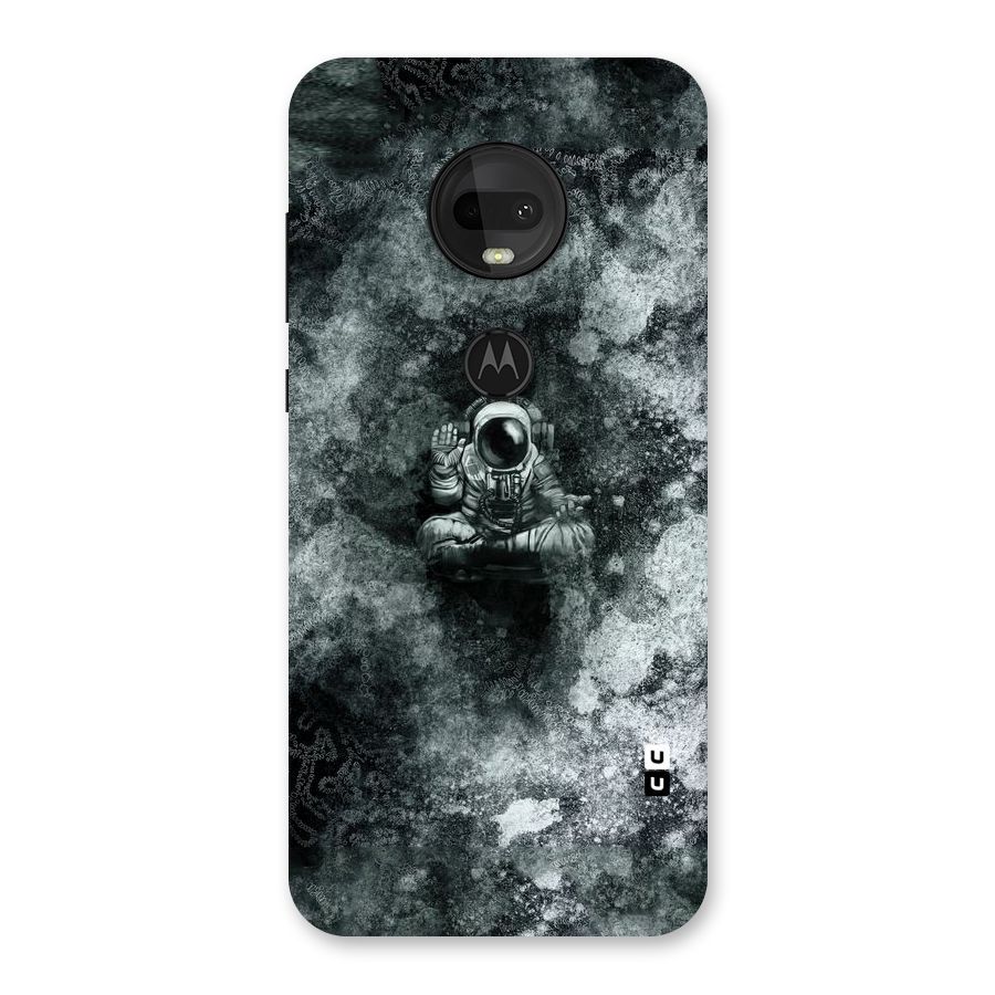 Meditating Spaceman Back Case for Moto G7