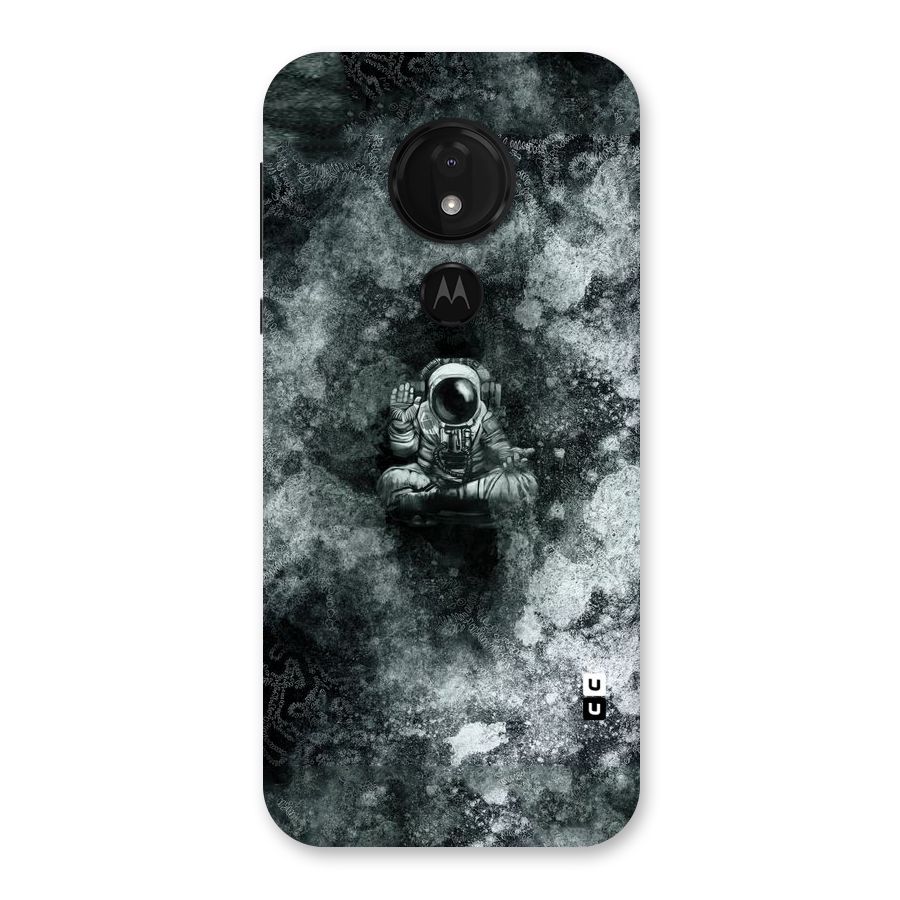 Meditating Spaceman Back Case for Moto G7 Power