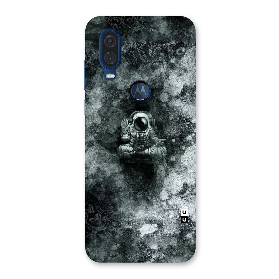 Meditating Spaceman Back Case for Motorola One Vision