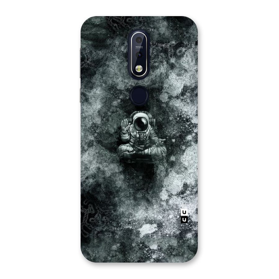 Meditating Spaceman Back Case for Nokia 7.1