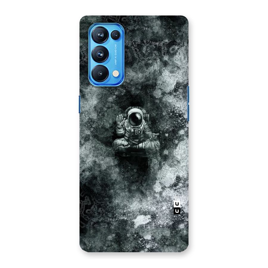 Meditating Spaceman Back Case for Oppo Reno5 Pro 5G