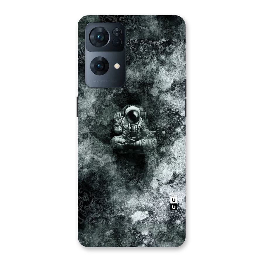 Meditating Spaceman Back Case for Oppo Reno7 Pro 5G