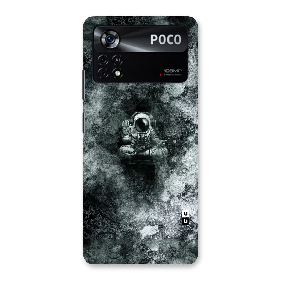 Meditating Spaceman Back Case for Poco X4 Pro 5G