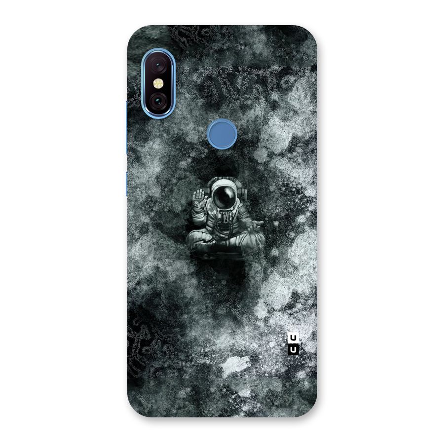 Meditating Spaceman Back Case for Redmi Note 6 Pro