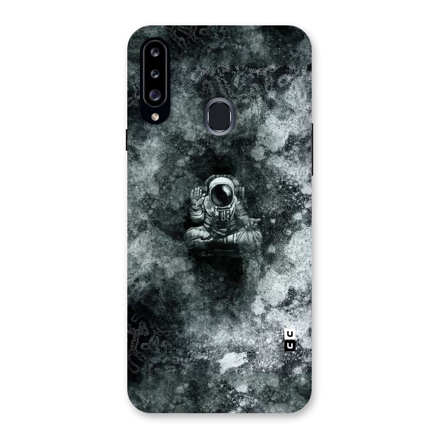 Meditating Spaceman Back Case for Samsung Galaxy A20s