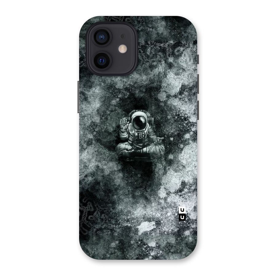Meditating Spaceman Back Case for iPhone 12