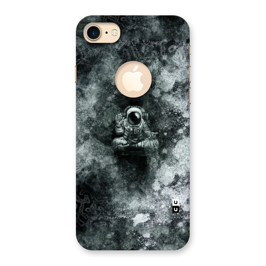 Meditating Spaceman Back Case for iPhone 7 Logo Cut