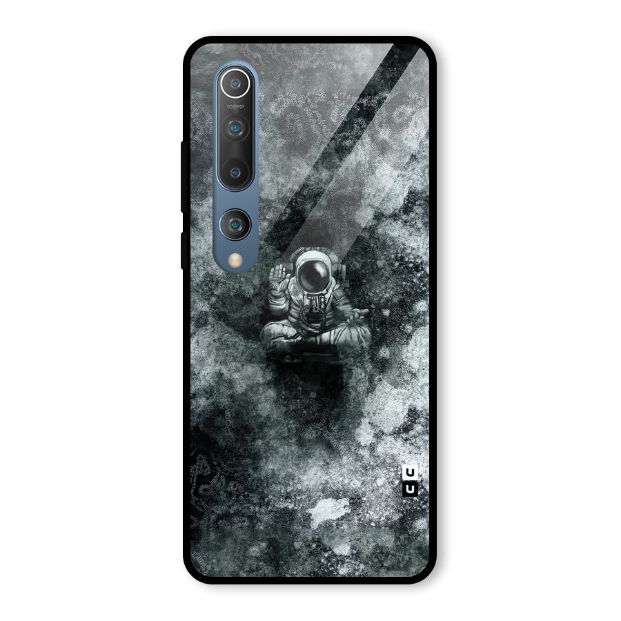 Meditating Spaceman Glass Back Case for Mi 10