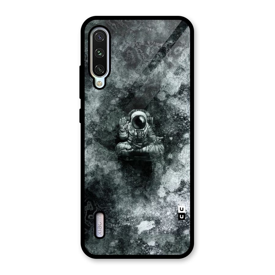 Meditating Spaceman Glass Back Case for Mi A3
