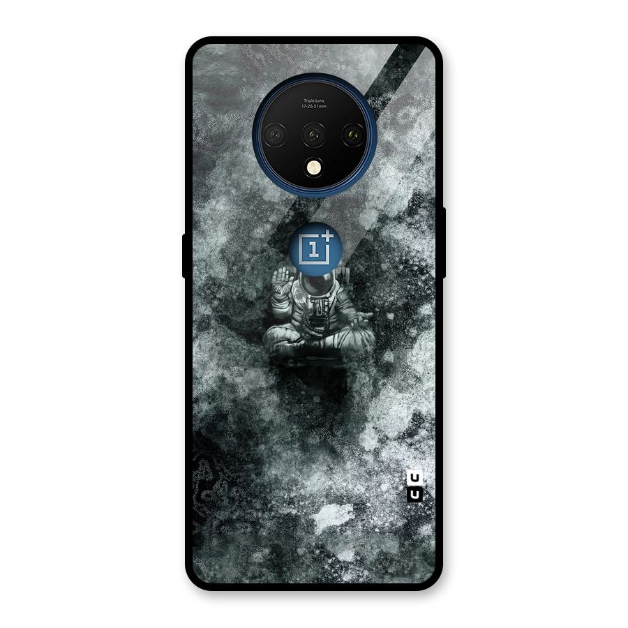 Meditating Spaceman Glass Back Case for OnePlus 7T