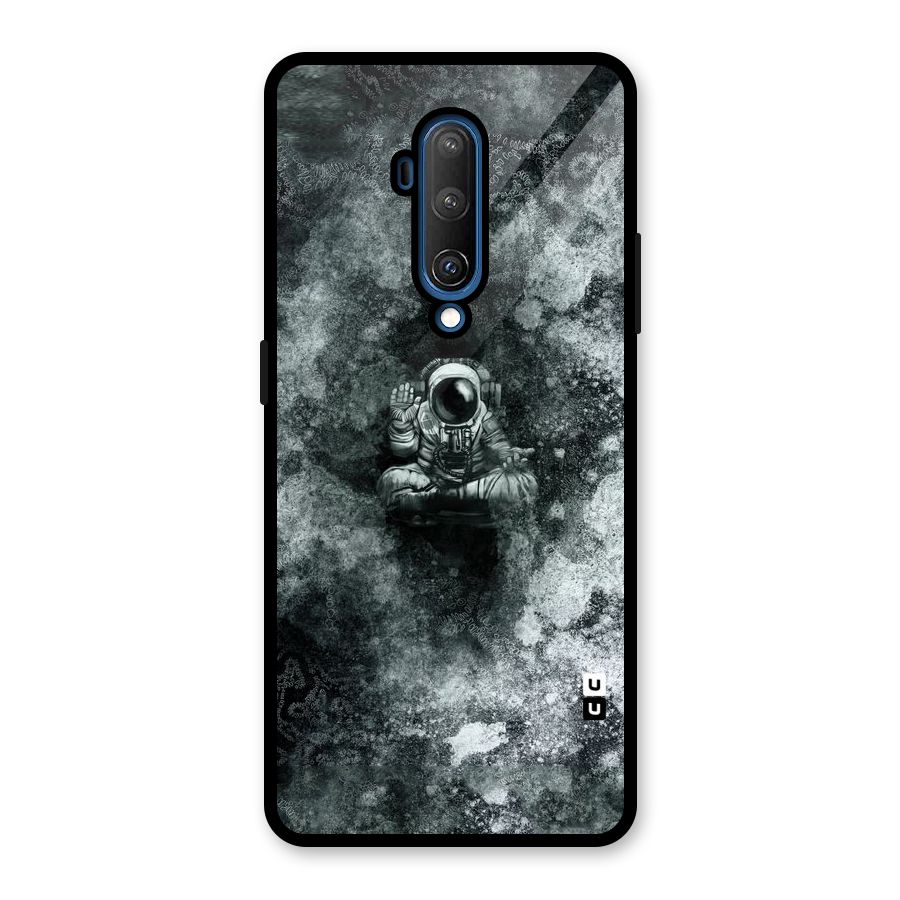 Meditating Spaceman Glass Back Case for OnePlus 7T Pro