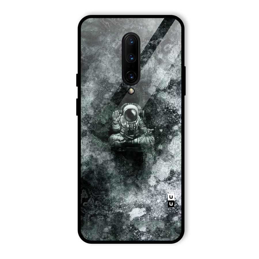 Meditating Spaceman Glass Back Case for OnePlus 7 Pro