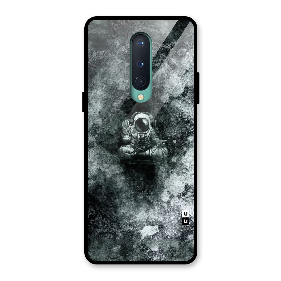 Meditating Spaceman Glass Back Case for OnePlus 8