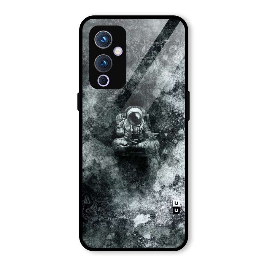 Meditating Spaceman Glass Back Case for OnePlus 9