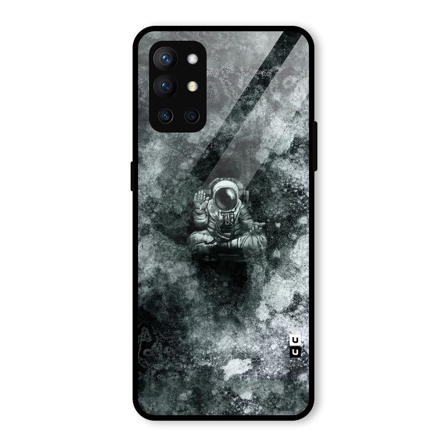 Meditating Spaceman Glass Back Case for OnePlus 9R