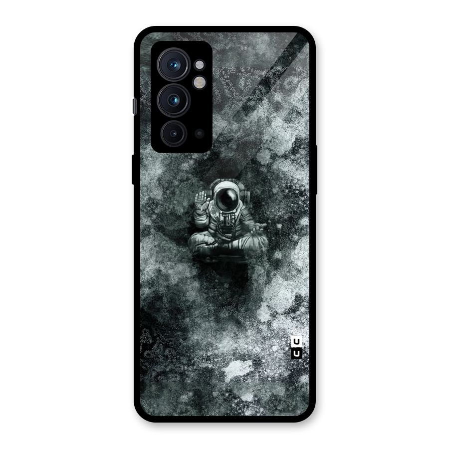 Meditating Spaceman Glass Back Case for OnePlus 9RT 5G