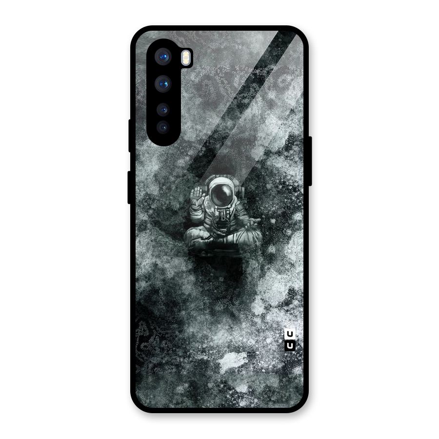 Meditating Spaceman Glass Back Case for OnePlus Nord