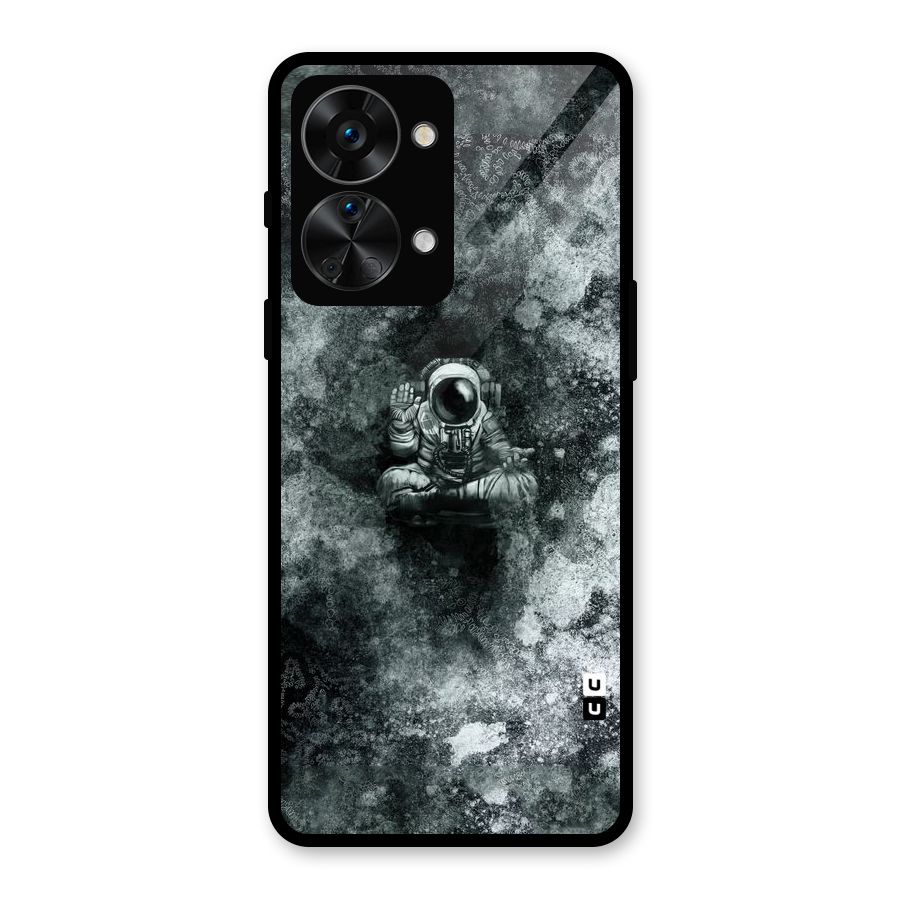 Meditating Spaceman Glass Back Case for OnePlus Nord 2T