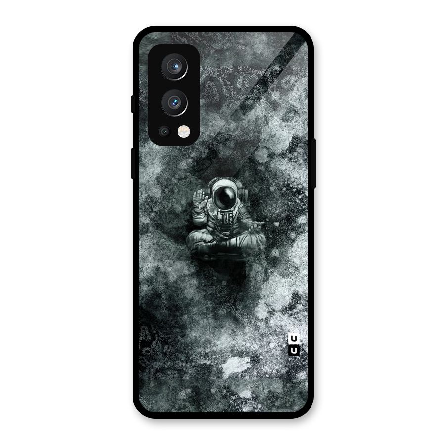 Meditating Spaceman Glass Back Case for OnePlus Nord 2 5G