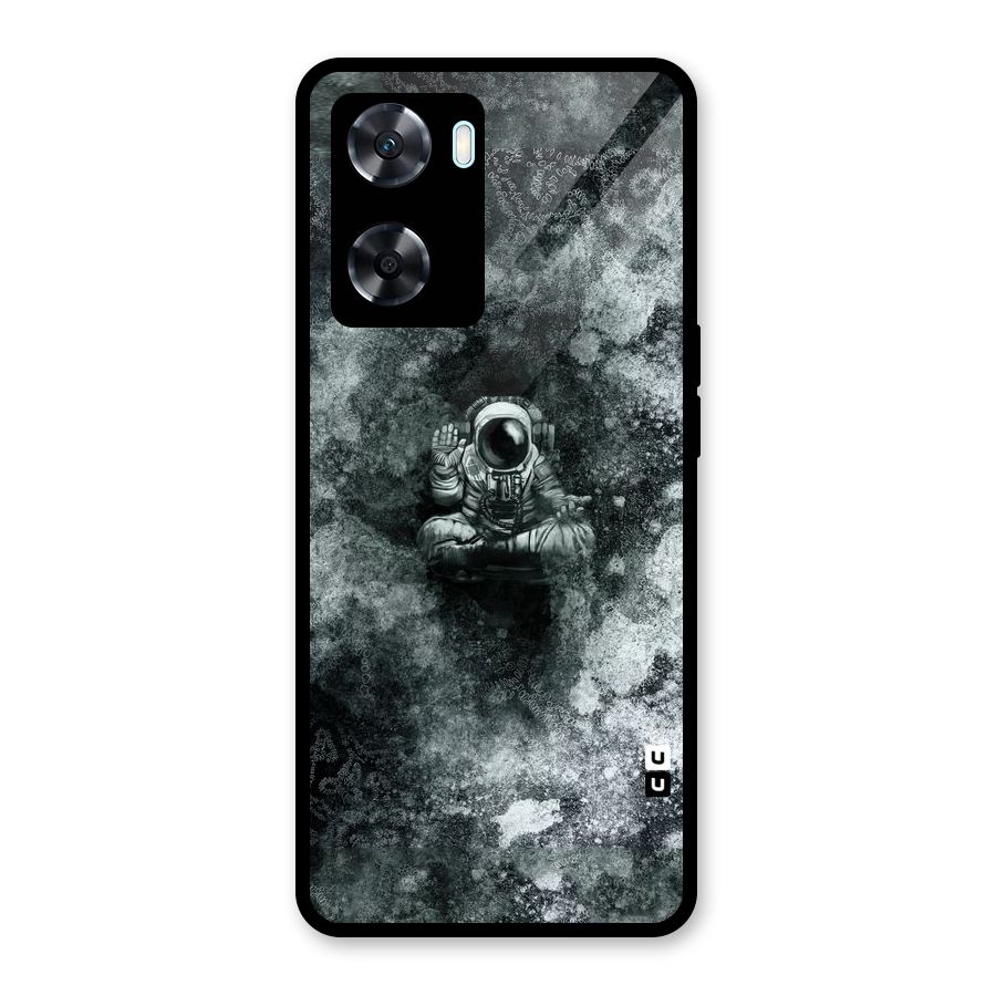 Meditating Spaceman Glass Back Case for Oppo A77