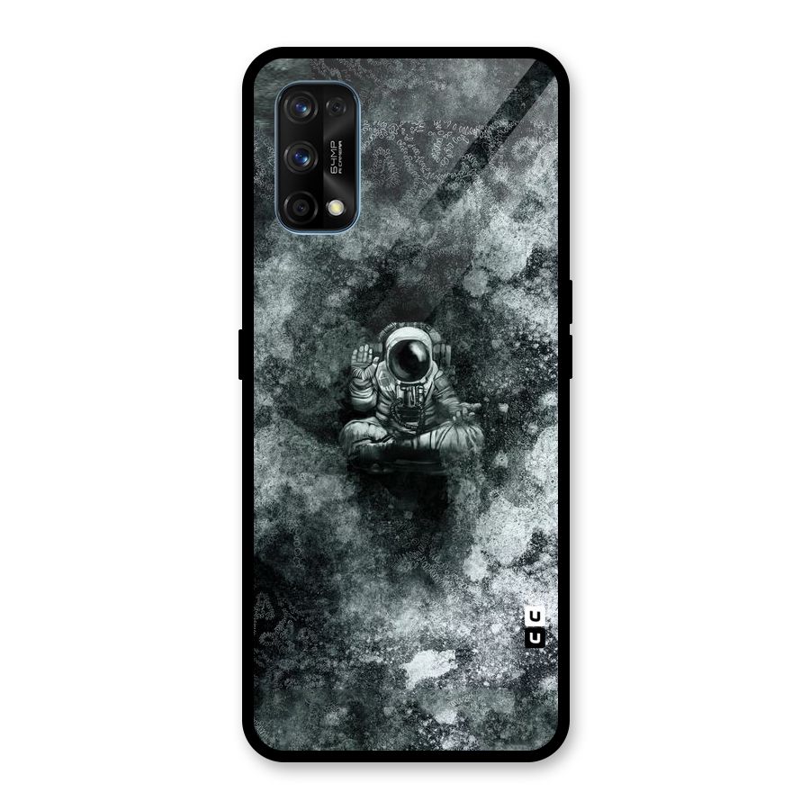 Meditating Spaceman Glass Back Case for Realme 7 Pro
