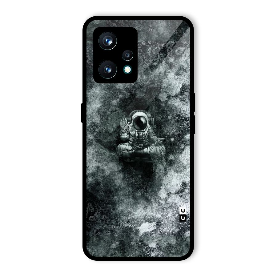 Meditating Spaceman Glass Back Case for Realme 9 Pro Plus 5G