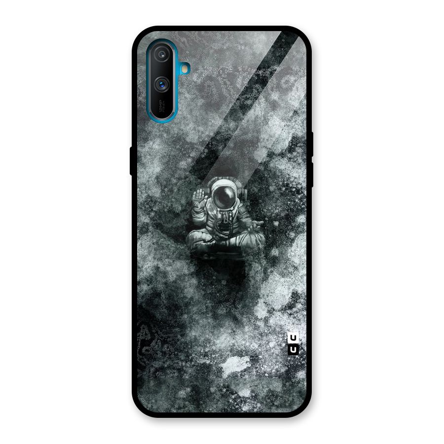 Meditating Spaceman Glass Back Case for Realme C3