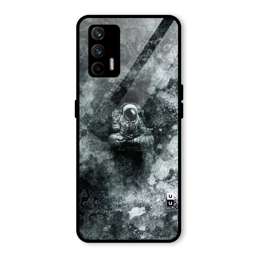 Meditating Spaceman Glass Back Case for Realme GT 5G