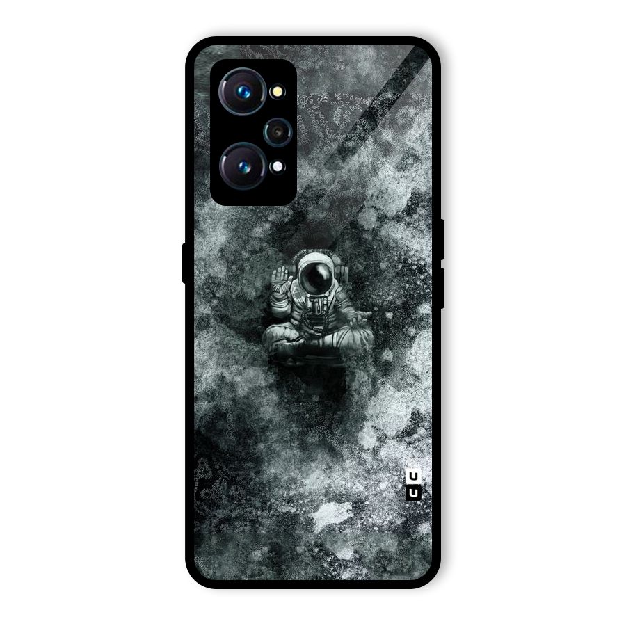 Meditating Spaceman Glass Back Case for Realme GT Neo2