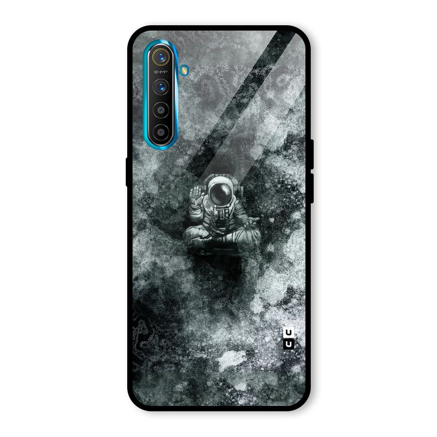 Meditating Spaceman Glass Back Case for Realme X2