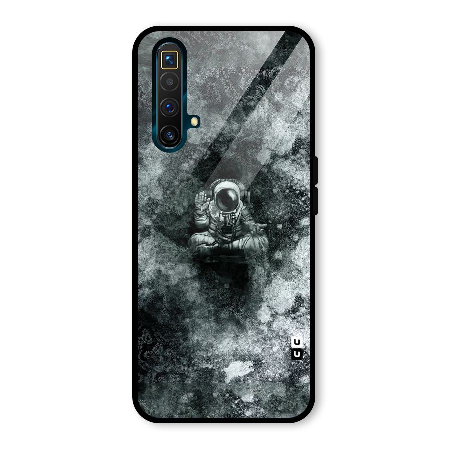 Meditating Spaceman Glass Back Case for Realme X3 SuperZoom