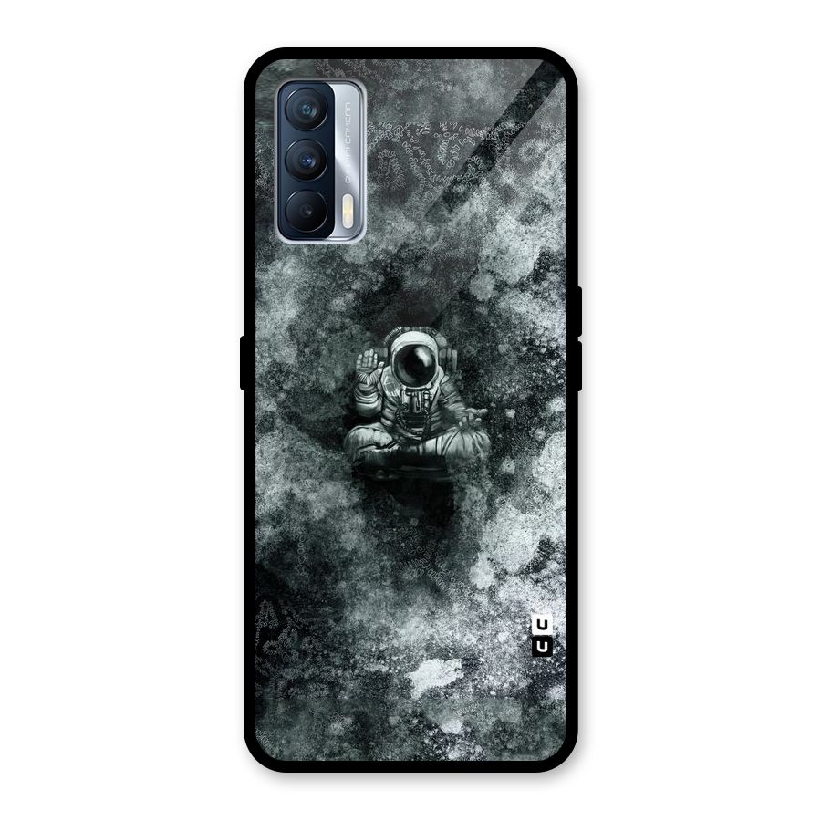Meditating Spaceman Glass Back Case for Realme X7