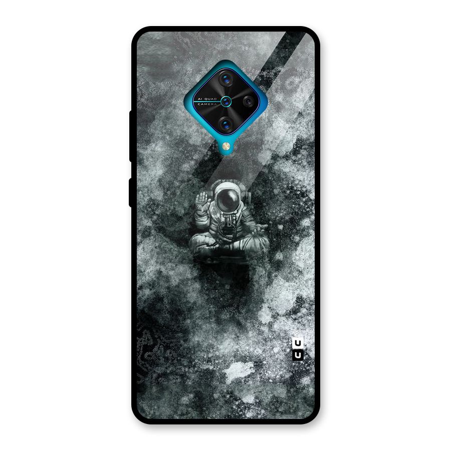 Meditating Spaceman Glass Back Case for Vivo S1 Pro