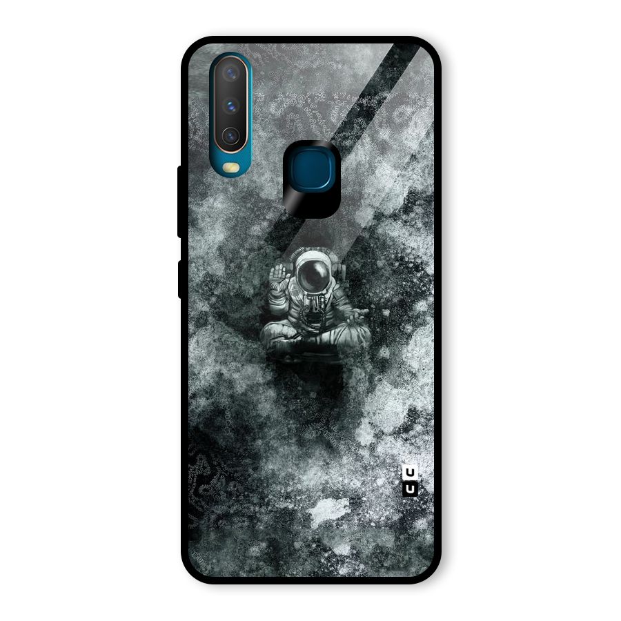Meditating Spaceman Glass Back Case for Vivo U10