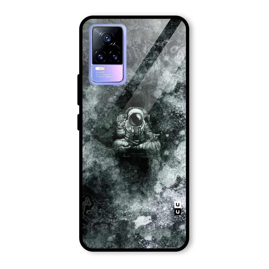 Meditating Spaceman Glass Back Case for Vivo Y73