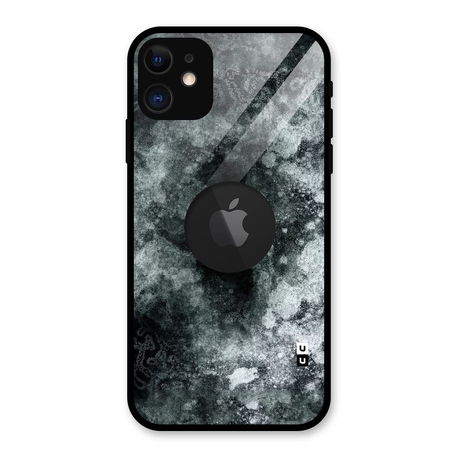 Meditating Spaceman Glass Back Case for iPhone 11 Logo Cut