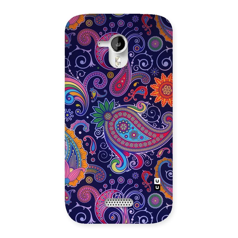 Mehendi Pattern Back Case for Micromax Canvas HD A116